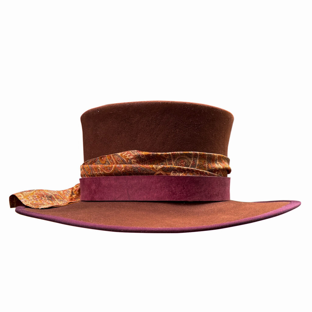 Heritage Brown Top Hat by Sigil Hats